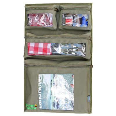 Camp Cover Tür Aufbewahrungssystem - 4 Taschen - Khaki Ripstop - CCH005-A