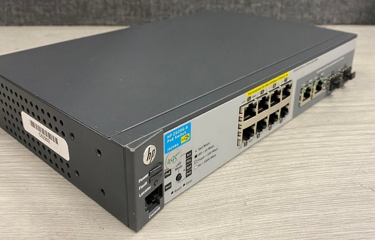 Job Lot 5 x *** HP ProCurve 2520G-8, J9298A, PoE, 8-Port Gigabit 