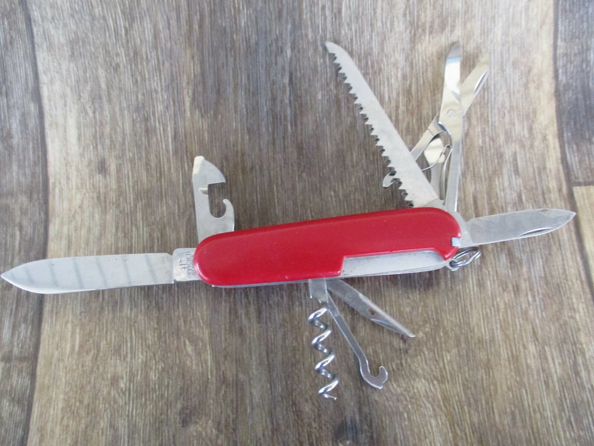 VICTORINOX SWISS ARMY STAINLESS ROSTFREI OFFICIER SUISSE RED KNIFE