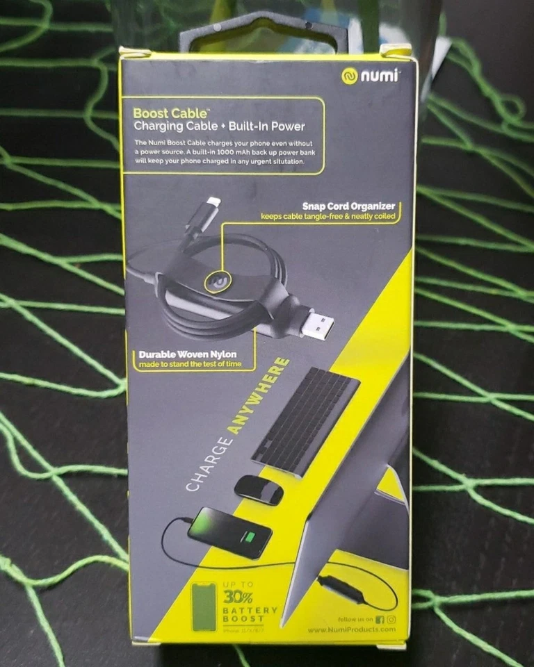 Numi Boost Cable Batería para iPhone/USB Foto 2 de 4