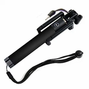 Selfie Stick Handy Halterungen Teleskop Stange Audioeingang Auslöser IOS Android