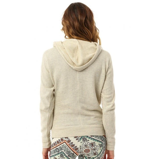 Pullover O'Neill Surf 365 para mujer escénico con capucha avena brezo talla grande Foto 3 de 4