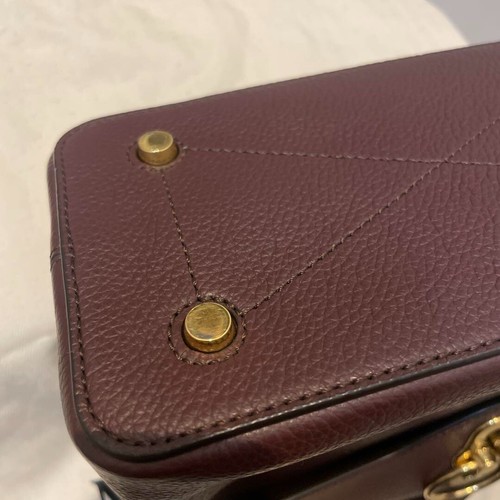 Mulberry Mini Seaton Small Classic Grain Leather Satchel Oxblood 2way Bag Used - 第 13/15 張圖片