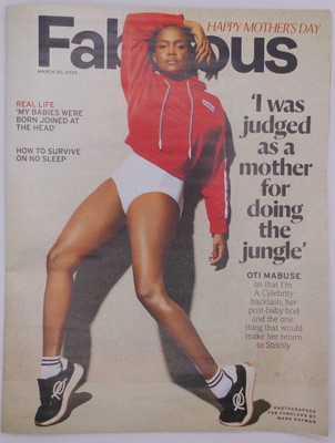 Fabulous Sun on Sunday supplement 30th March 2025 Oti Mabuse on I'm a Celebrity