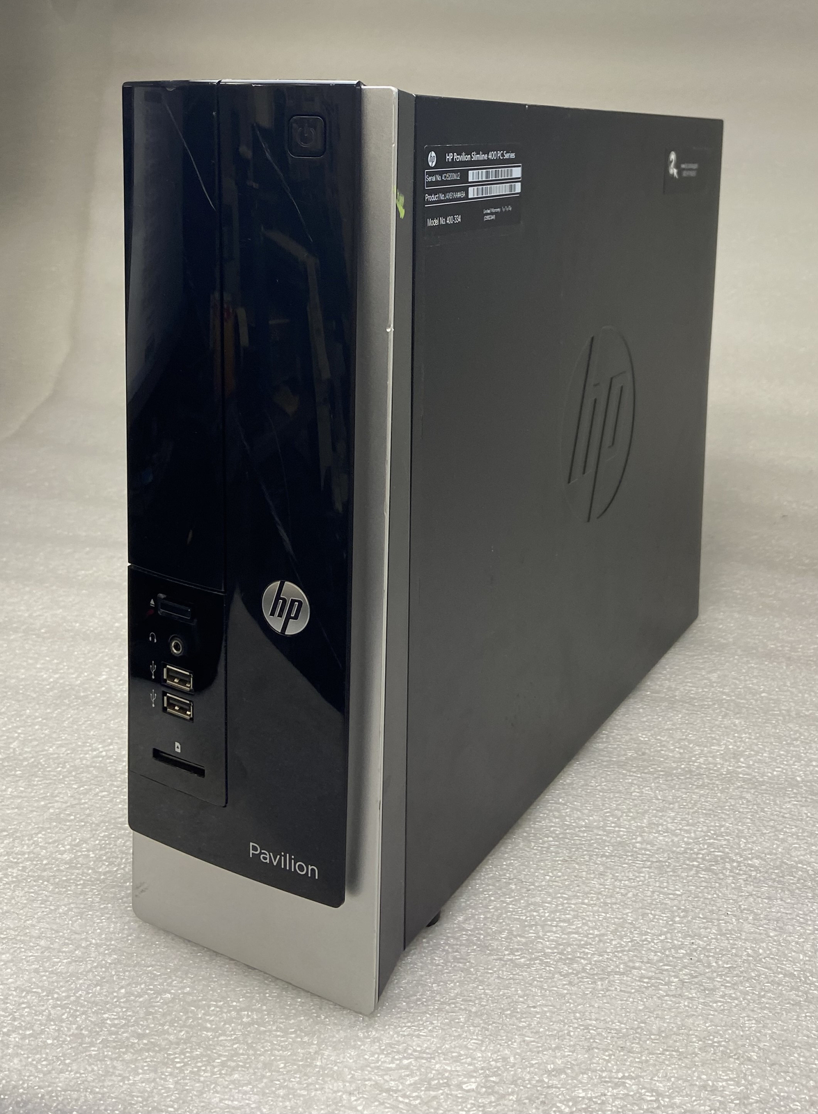 HP 400-334 SFF Desktop BOOTS E1-2500 @ 1.40GHz 8GB RAM NO HDD Radeon HD 8240