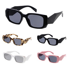 Rectangle Sunglasses for Women Retro 90  s Vintage Fashion Narrow Square Frame