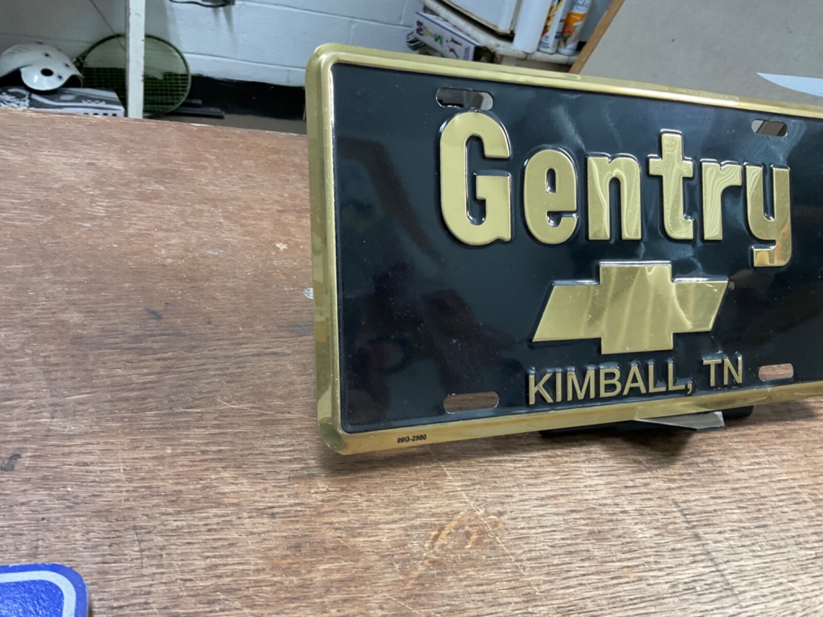 Dealership License Plate Gentry Chevrolet Kimball Tennessee Metal Rustic eBay