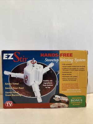 NEW Original EZ Stir Hands-Free Stovetop Stirring System & Vegetable Slicer 2003