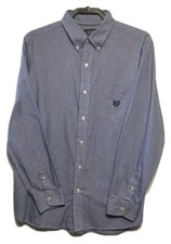 CHAPS Men’s Size Medium Blue Plaid Long Sleeve Shirt
