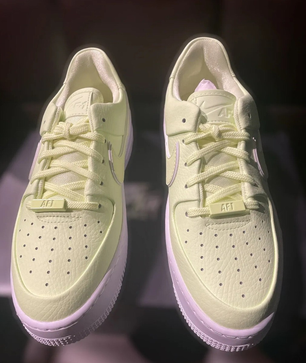Size 7 - Nike Air Force 1 Sage Low Barely Volt W for sale