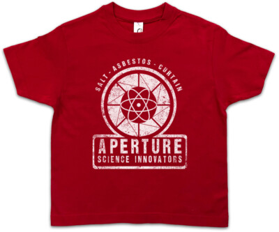 APERTURE SCIENCE INNOVATORS Kinder Jungen T-Shirt Laboratories Game Portal
