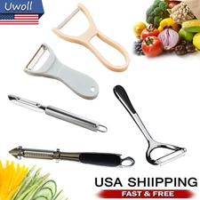 Vegetable Peeler Stainless Steel Potato Cabbage Lettuce Shredder Slicer Salad US