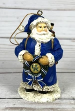The Memory Company Kentucky Wildcats Santa 2000 Vintage Ornament 3.5" UK