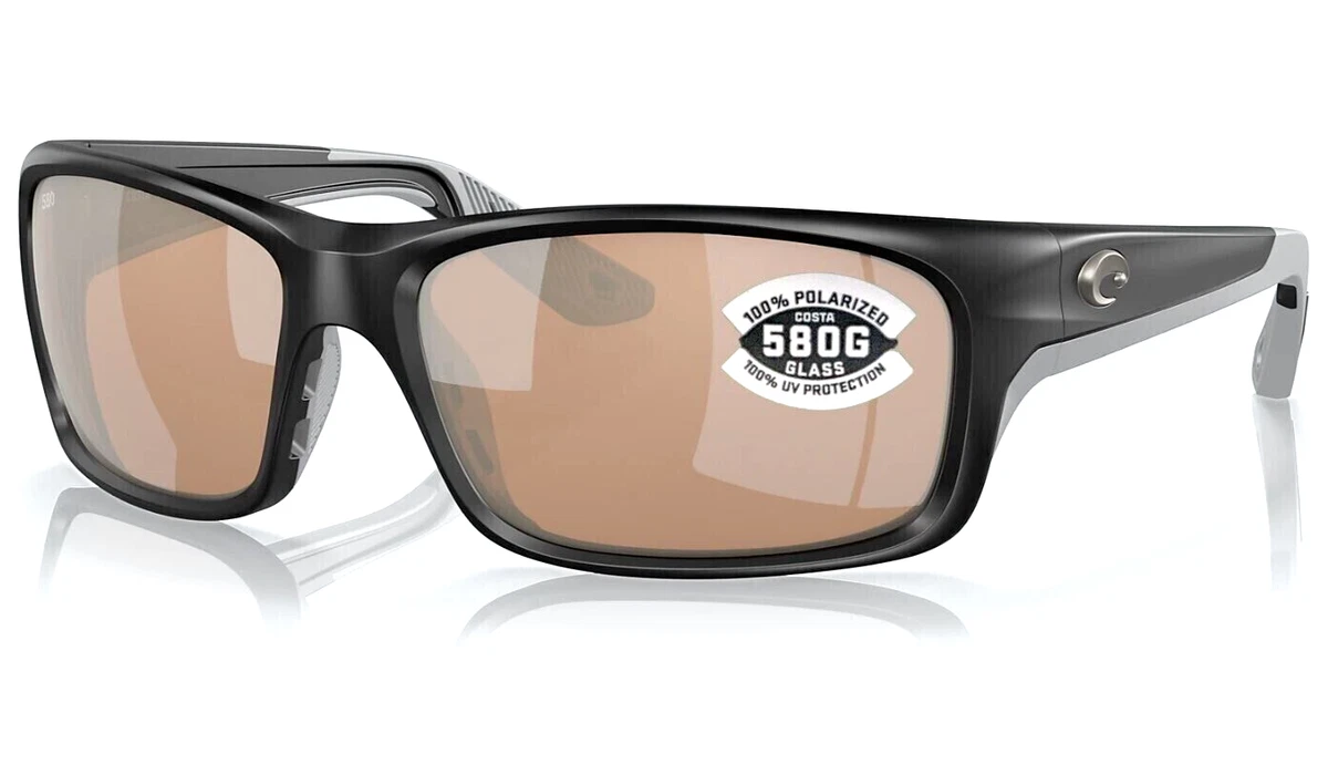 NEW Costa Del Mar Jose PRO Matte Black Copper Silver Mirror Polarized Glass  580G