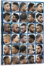 Black Mens Haircuts Posters Haircut Styles Barbershop Poster Beauty Salon Poster