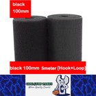 <!--F#f_0-->Pair Black 5M x 100mm Non-Adhesive Hook and Loop Tape Sewing Fastener Magic Tape<!--F/-->