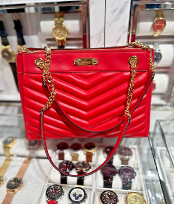 Michael Kors Whitney Women Medium Chain Strap Tote Shoulder