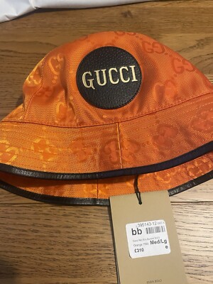 Grid Orange Gucci Bucket Hat The Grid Gucci Cap Orange Gucci