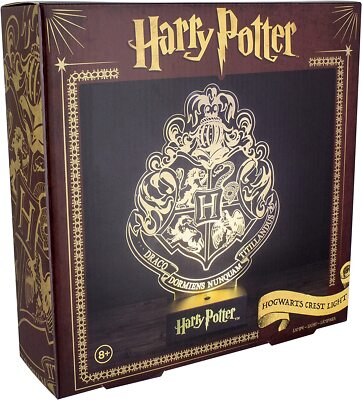   Harry Potter Hogwarts Wappen LED Nachtlicht - USB/Batterie - NEU! (beschädigter Karton)