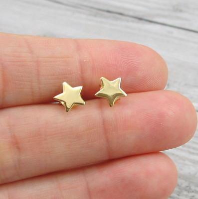 Tiny Gold Star Post Earrings - Celestial Stars Astrology Stud Earrings NEW