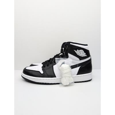 Nike Air Jordan 1 Retro High Sneakers Mens 9 Black/White 555088