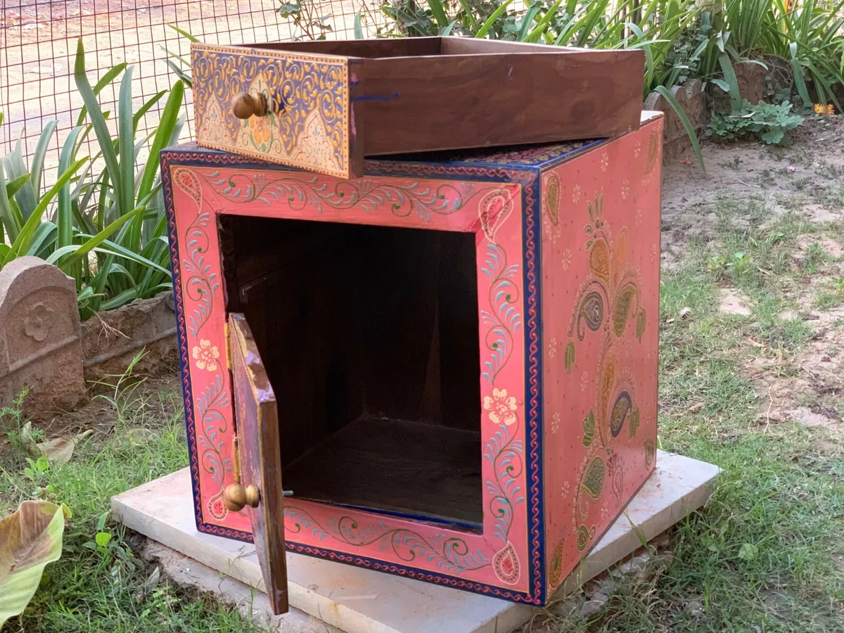 Small almirah wooden deals