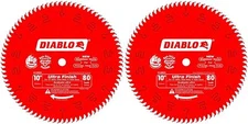 Freud D1080X Diablo 10-Inch 80-tooth ATB Finish Saw Blade with 5/8-Inch Arbor an