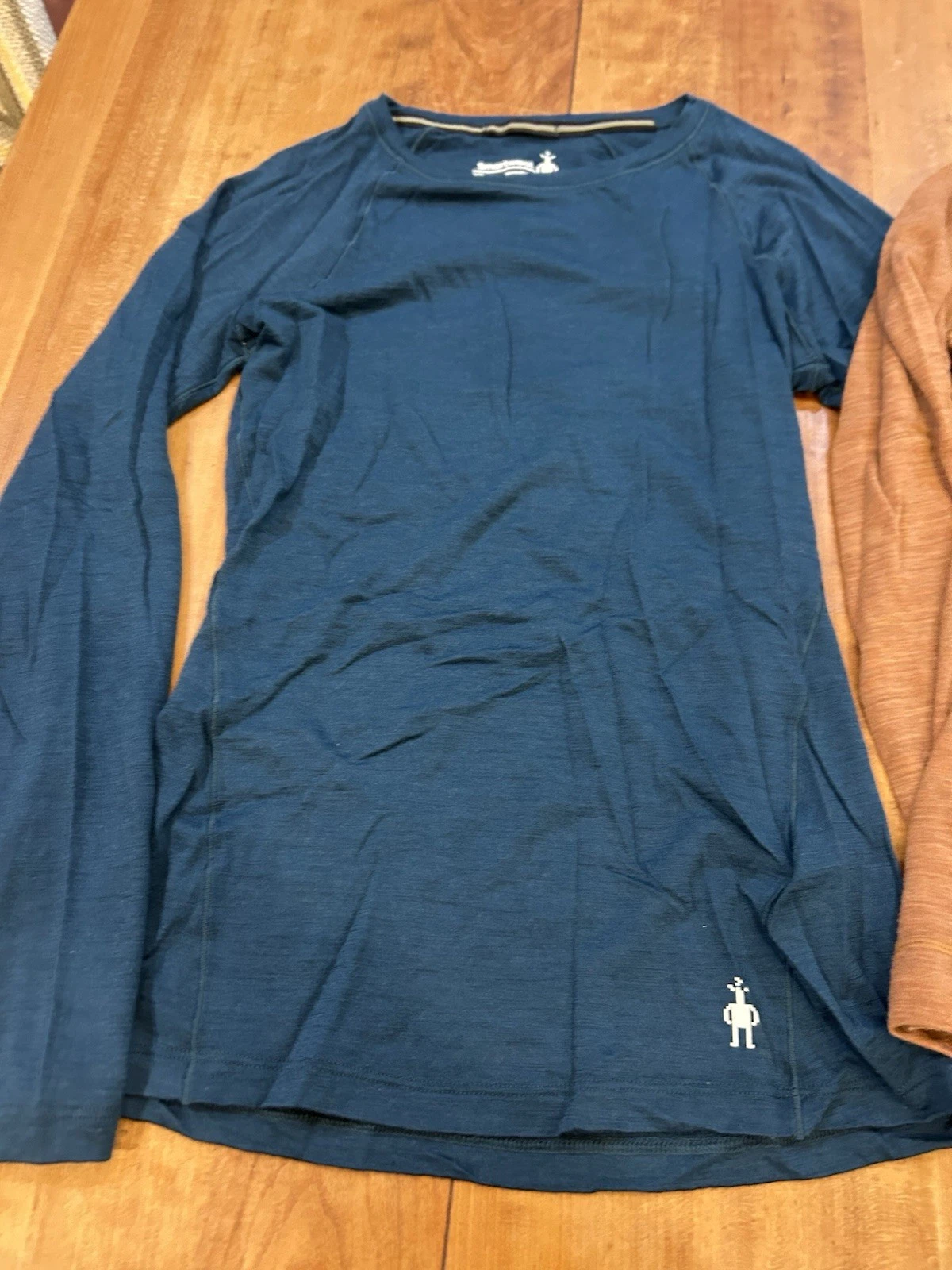 Smartwool Women's Thermal Merino Base Layer Top-Winter Blue Turquoise XSmall