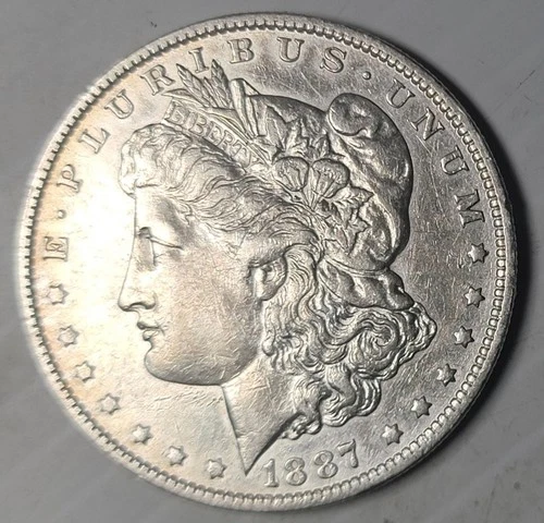 1887-O MORGAN SILVER DOLLAR IN HIGH-QUALITY XF CONDITION, EXCELLENT DETAIL