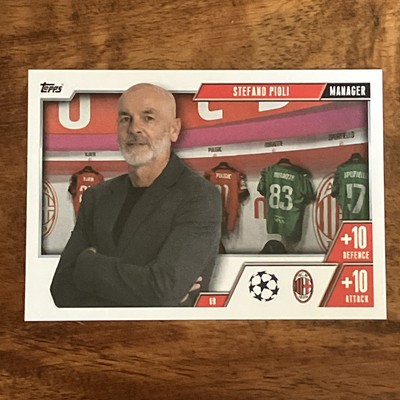 Match Attax Extra 2023/24 Stefano Pioli Manager Card (Beschreibung lesen)