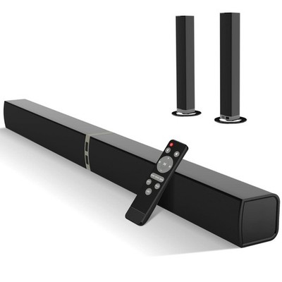 HoYLluDLL Soundbar für TV, 32 Zoll teilbare 2-in-1 Soundbar, Soundbar Bluet...