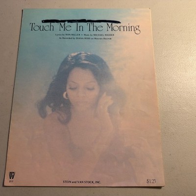 Touch Me In The Morning Diana Ross Vintage Piano Sheet Music