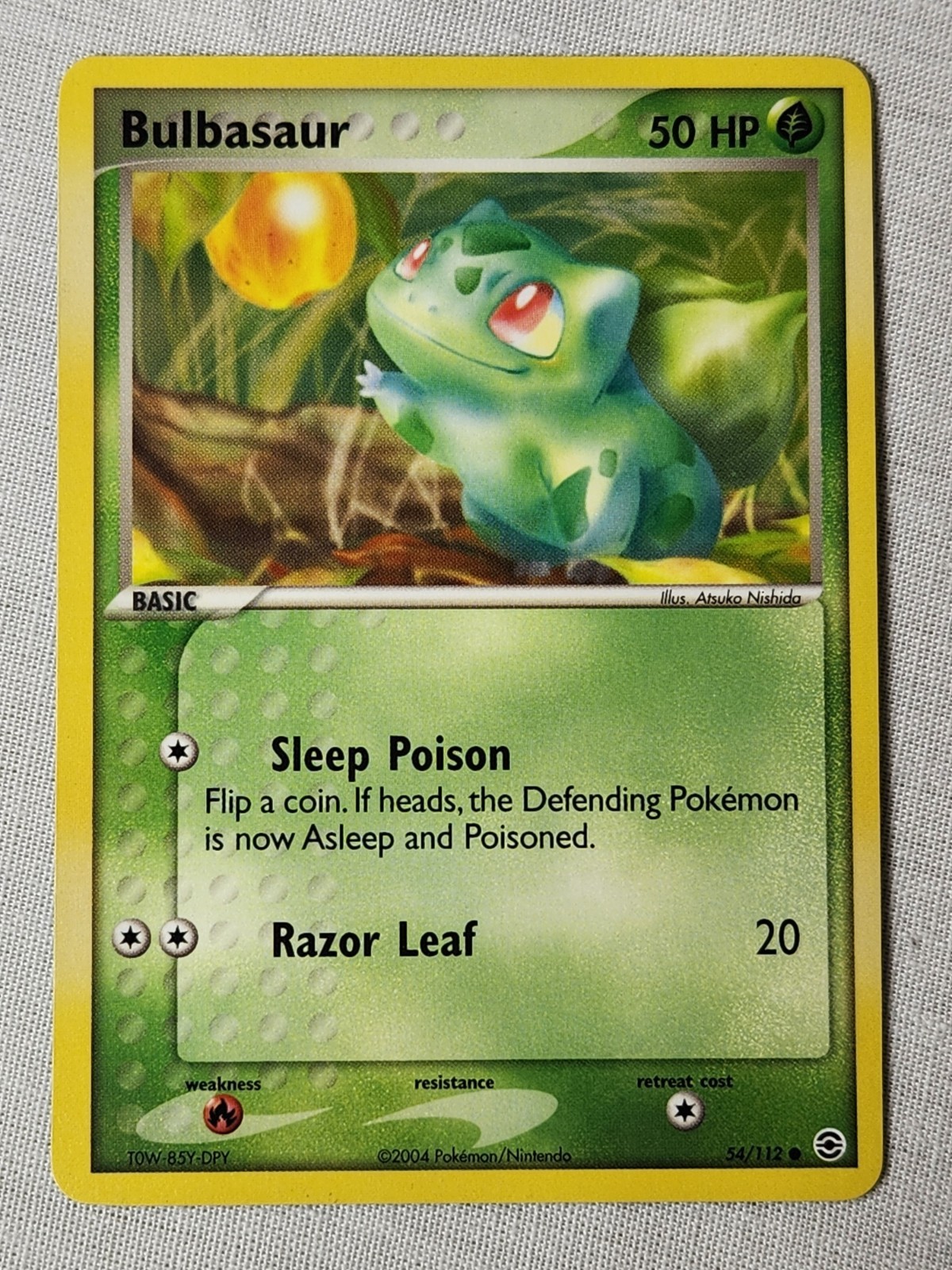 NM Bulbasaur - Non-Holo #54 FireRed and LeafGreen Pokemon TCG