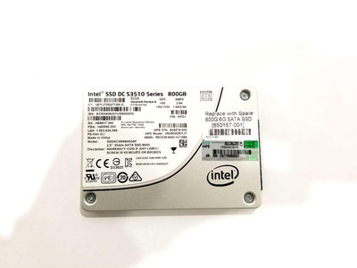 HP SSDSC2BB800G6P DC S3510 Series 800GB 2.5'' 6Gb/s SATA SSD P/N: 850157-001