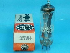 GE 35W4  TUBE NOS NIB GREY PLATE Valvola  Rö...