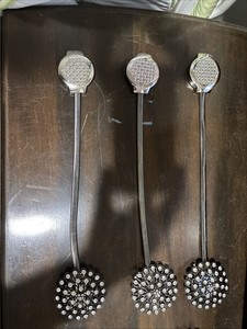 Modern rhinestone Curtain Tiebacks- set of 6