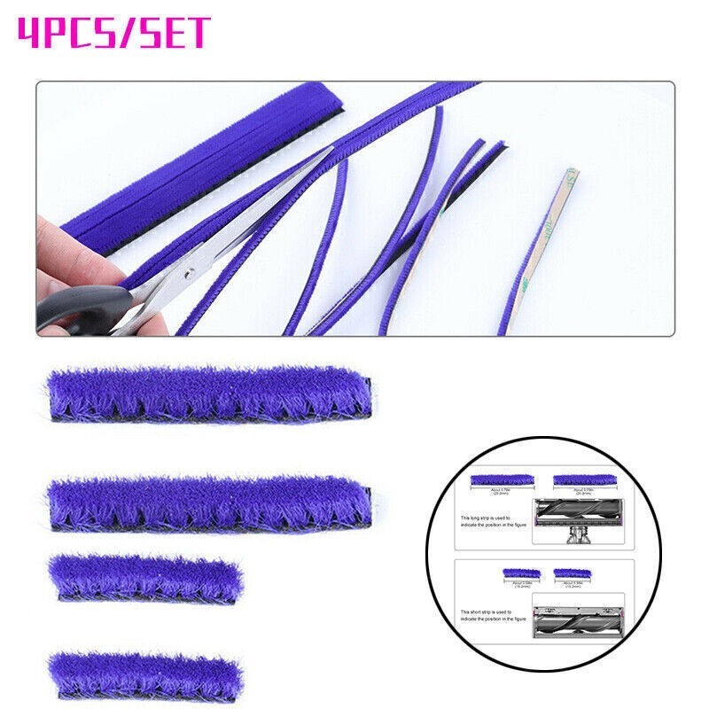Durable Soft Plush Strips For Dyson V8 Vacuum Cleaner Direct Drive Cleaner Head
