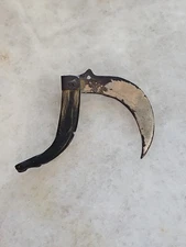 Antique Folding Hawkbill Knife – Hand Forged Curved Blade–Pruning/Tradesman Tool