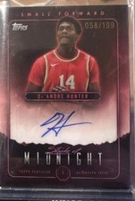2023-24 Topps Midnight - Midnight Autographs De'Andre Hunter Twilight /199 
