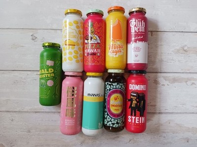 9 x True Fruits Limited Edition 250 ml leer gereinigt Cheesecake und andere