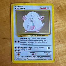 Pokemon TCG Wizards Chansey 3/102 Base Set Unlimited Holo Rare English 1999 on eBay