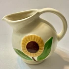 Vintage Shawnee Pottery Sunflower Line Creamer Pitcher 1940s USA