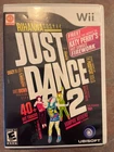 EXCELLENT NINTENDO Wii JUST DANCE 2 GAME DISC COMPLETE IN ORIGINAL CASE