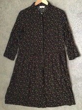 Ladies Hush size 10 floral v-neck button up midi Summer Dress RRP £75