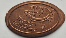 Elongated Coin - Thomson's Mirror Galvanometer🇬🇧 UK Pressed Penny 