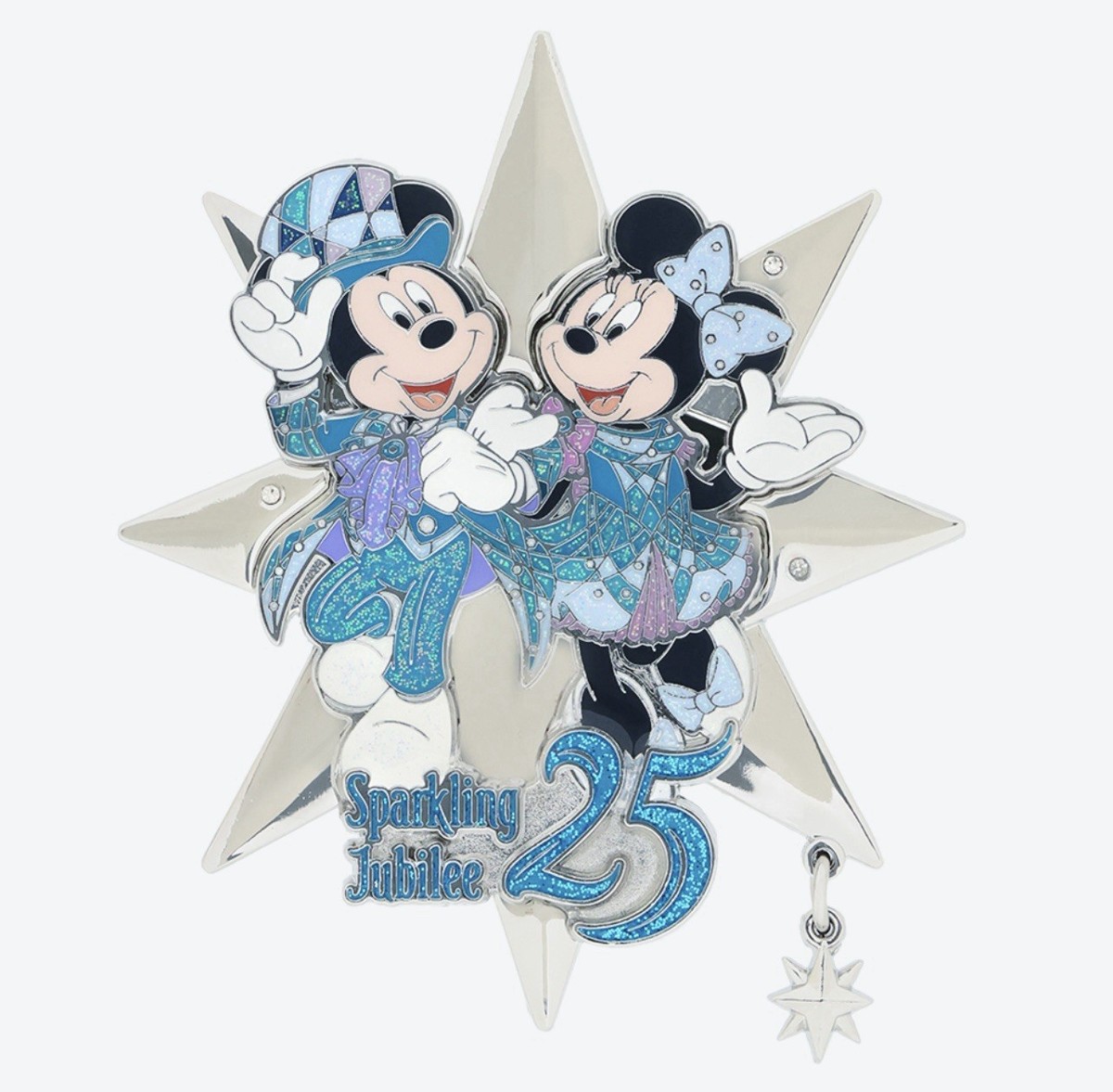Tokyo Disney Sea 25th Anniversary Mickey Pin Badge Sparkling