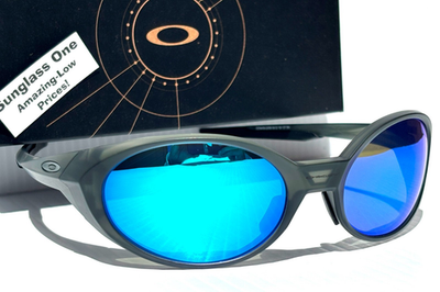NEW Oakley EYE JACKET REDUX Matte Olive POLARIZED Galaxy Blue