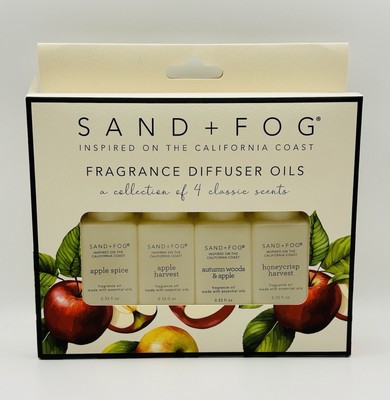 Sand + Fog Diffuser Oils Set of 4 Classic Fall Scents (Apple/Spice ...