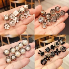 Buttons 10Pcs Metal Snap No-Sew Anti-Glare 11-12MM Mix Style