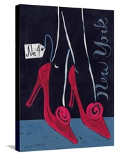 Stretched Canvas Print High Heels New York by Jennifer Matla, 18" x 24"